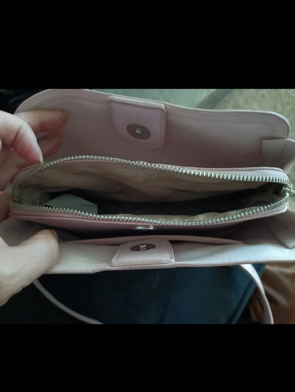 Steve Madden Light Blush Pink Crossbody Bag with Front Pocket